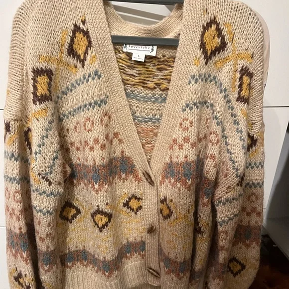 Love Riche Sweaters Aztec Print Cardigan Poshmark